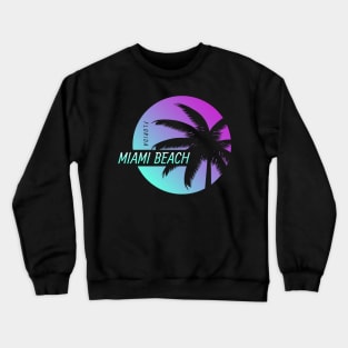 Miami Beach Summer Crewneck Sweatshirt